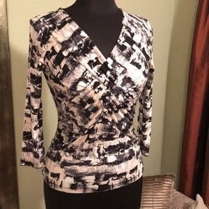 Cable & Gauge Fitted Pullover Top, Sz M, NWT